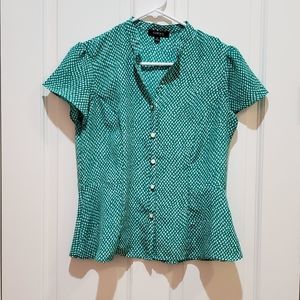 2 for 12$👈Elementz Petite Button Down Blouse